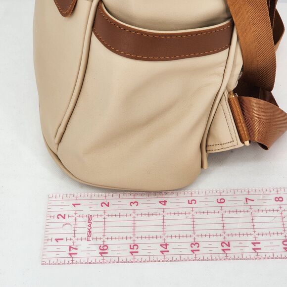 Cheruty Anti-Theft Tan Faux Leather Convertible Backpack - Picture 12 of 12